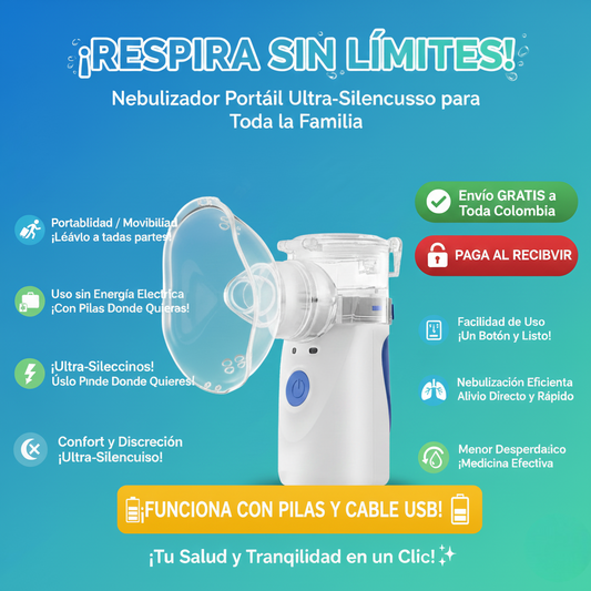 Nebulizador Portatil Adultos Niños 2